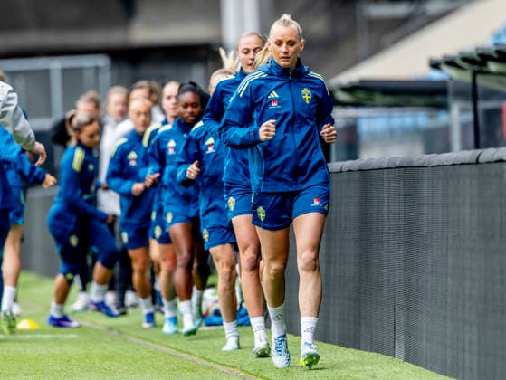 GOTHENBURG 20260413 Stina Blackstenius during the women s national team, Nationalteam s training ahead of tomorrow s World Cup qualifying match against Denmark at Gamla Ullevi in Gothenburg. GÖTEBORG SWEDEN x9200x *** GOTHENBURG 20260413 Stina Blackstenius during the women s national team s training ahead of tomorrow s World Cup qualifying match against Denmark at Gamla Ullevi in Gothenburg GÖTEBORG SWEDEN x9200x  Copyright: xAdamxIhse TTx TRAINING WOMEN S NATIONAL TEAM WORLD CUP QUALIFYING AGAINST DENMARK