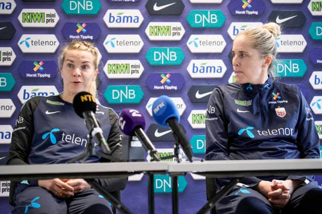 The women s national team is preparing for the World Cup qualifier against Slovenia Lillestrom 20260413 National team manager Gemma Grainger and Ada Martine Stolsmo Hegerberg at the press conference for the women s national football team at Vigernesjordet in Lillestrom before the World Cup qualifier against Slovenia Photo Stian Lysberg Solum NTB Lillestrom Norway EDITORIAL USE ONLY RESTRICTED USE FOR BETTING COMPANIES  Copyright: xStianxLysbergxSolumx xNTBx