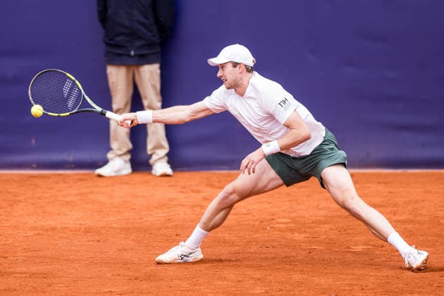 MUNICH, GERMANY - APRIL 13: Botic van de Zandschulp (NED) during the BMW Open by Bitpanda Singles match between Botic van de Zandschulp (NED) vs Marc-Andrea Huesler (SUI) at MTTC Iphitos on April 13, 2026 in Munich, Germany. Bavaria Germany Copyright: xSteffiexWunderlx