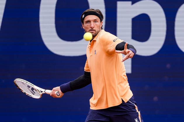 MUNICH, GERMANY - APRIL 13: Arthur Rinderknech (FRA) during the BMW Open by Bitpanda Singles match between Arthur Rinderknech (FRA) vs Alex Michelsen (USA) at MTTC Iphitos on April 13, 2026 in Munich, Germany. Bavaria Germany Copyright: xSteffiexWunderlx