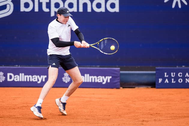 MUNICH, GERMANY - APRIL 13: Alex Michelsen (USA) during the BMW Open by Bitpanda Singles match between Arthur Rinderknech (FRA) vs Alex Michelsen (USA) at MTTC Iphitos on April 13, 2026 in Munich, Germany. Bavaria Germany Copyright: xSteffiexWunderlx