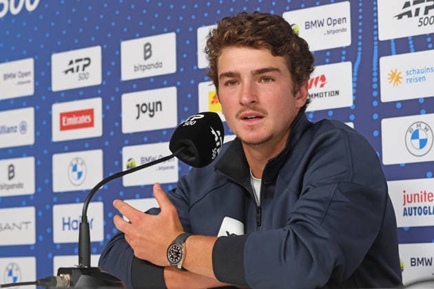 Joao Fonseca (BRA) Pressekonferenz, Portraet, Portrait, Tennis BMW Open by Bitpanda 2026 ATP, Tennis Herren 500 München 13.04.2026 FOTO: Mladen Lackovic LakoPress