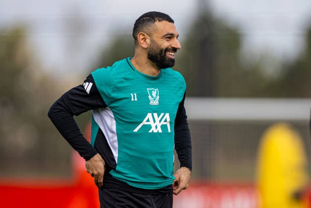 Football - UEFA Champions League - Quarter-FInal - 2nd Leg - Liverpool FC v Paris Saint-Germain FC - MD-1 LIVERPOOL, ENGLAND - Monday, April 13, 2026: Liverpool s Mohamed Salah during a training session at the AXA Training Centre ahead of the UEFA Champions League Quarter-Final 2nd Leg match between Liverpool FC and Paris Saint-Germain FC. (Photo by David Rawcliffe Propaganda) LIVERPOOL AXA Training Centre MERSEYSIDE ENGLAND  Copyright: xDavidxRawcliffex 2026-04-13-042-Liverpool_PSG_MD-1