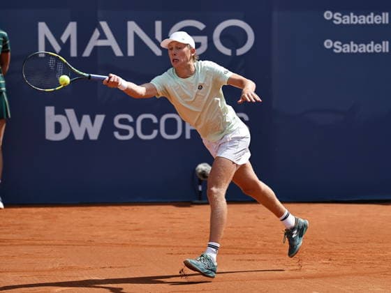 Ethan Quinn (USA), APRIL13, 2026 - Tennis : Quinn during singles 1st round match against Reilly Opelka on the Barcelona Open Banc Sabadell tennis tournament at the Real Club de Tenis de Barcelona in Barcelona, Spain. Noxthirdxpartyxsales  aflo_326843332