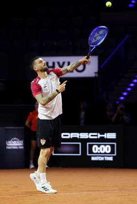 13.04.2026, Deutschland, Stuttgart, Tennis Porsche Tennis Grand Prix, Porsche One Point Challenge, Fabian Bredlow