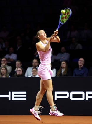 13.04.2026, Deutschland, Stuttgart, Tennis Porsche Tennis Grand Prix, Porsche One Point Challenge, Eva Bennemann (GER)