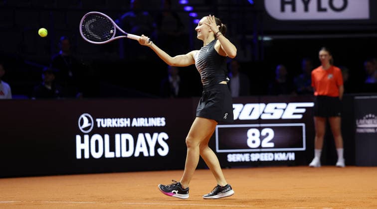 13.04.2026, Deutschland, Stuttgart, Tennis Porsche Tennis Grand Prix, Porsche One Point Challenge, Julia Stusek