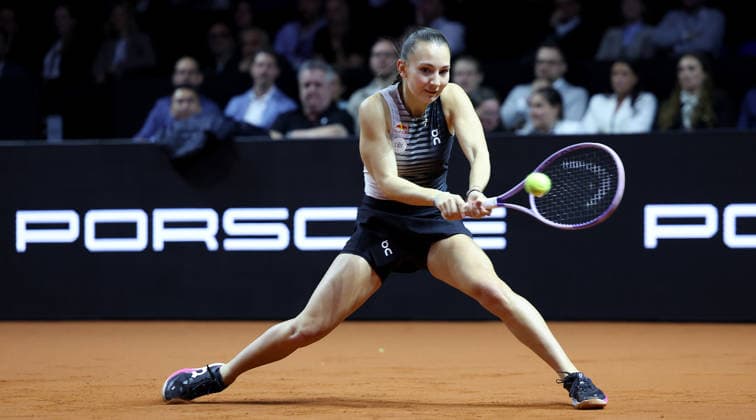 13.04.2026, Deutschland, Stuttgart, Tennis Porsche Tennis Grand Prix, Porsche One Point Challenge, Julia Stusek