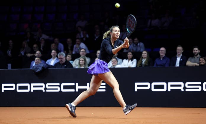 13.04.2026, Deutschland, Stuttgart, Tennis Porsche Tennis Grand Prix, Porsche One Point Challenge, Jasmine Paolini (ITA)