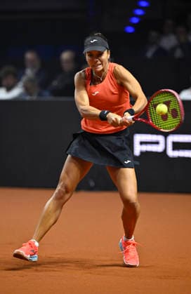Viktoriya Tomova (BUL) Aktion Tennis Damen Porsche-Cup Porsche Tennis Grand Prix GP Stuttgart 2026 Porsche Arena 11-19.04.2026 DFL REGULATIONS PROHIBIT ANY USE OF PHOTOGRAPHS AS IMAGE SEQUENCES AND OR QUASI-VIDEO Tennis Damen Porsche-Cup Porsche Tennis Grand Prix GP Stuttgart 2026