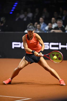 Viktoriya Tomova (BUL) Aktion Tennis Damen Porsche-Cup Porsche Tennis Grand Prix GP Stuttgart 2026 Porsche Arena 11-19.04.2026 DFL REGULATIONS PROHIBIT ANY USE OF PHOTOGRAPHS AS IMAGE SEQUENCES AND OR QUASI-VIDEO Tennis Damen Porsche-Cup Porsche Tennis Grand Prix GP Stuttgart 2026