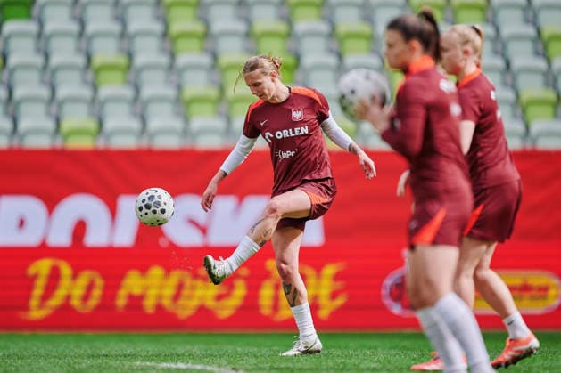 13.04.2026 GDANSK, STADION POLSAT ARENA , PILKA NOZNA KOBIET ( WOMEN S FOOTBALL) KONFERENCJA I OFICJALNY TRENING REPREZENTACJI POLSKI KOBIET W PILCE NOZNEJ NZ. OLIWIA WOS FOTO RADOSLAW JOZWIAK CYFRASPORT NEWSPIX.PL --- Newspix.pl  RA2_0061
