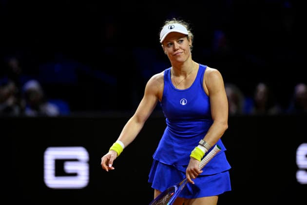 Laura Siegemund (GER) enttaeuscht Tennis Damen Porsche-Cup Porsche Tennis Grand Prix GP Stuttgart 2026 Porsche Arena 11-19.04.2026 DFL REGULATIONS PROHIBIT ANY USE OF PHOTOGRAPHS AS IMAGE SEQUENCES AND OR QUASI-VIDEO Tennis Damen Porsche-Cup Porsche Tennis Grand Prix GP Stuttgart 2026