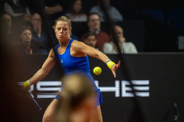 Laura Siegemund (GER) im Bild am Ball, GER, Laura Siegemund vs. Wiktorija Tomowa, Tennis, ATP, Tennis Herren Turnier, WTA, Tennis Damen 500, Porsche Tennis Grand-Prix, 13.04.2026, GER, Laura Siegemund vs. Wiktorija Tomowa, Tennis, ATP-Turnier, WTA 500, Porsche Tennis Grand-Prix, 13.04.2026, Stuttgart Copyright: xEibner-Pressefoto EdwardxCheungx EP_ECG