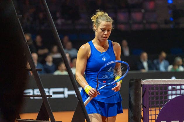 Laura Siegemund (GER) im Bild, enttäuscht, GER, Laura Siegemund vs. Wiktorija Tomowa, Tennis, ATP, Tennis Herren Turnier, WTA, Tennis Damen 500, Porsche Tennis Grand-Prix, 13.04.2026, GER, Laura Siegemund vs. Wiktorija Tomowa, Tennis, ATP-Turnier, WTA 500, Porsche Tennis Grand-Prix, 13.04.2026, Stuttgart Copyright: xEibner-Pressefoto EdwardxCheungx EP_ECG