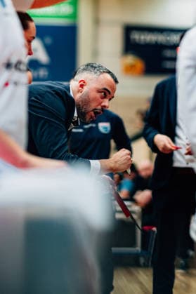 BB-1BL Damen Syntainics MBC Lions - BC Pharmaserv Marburg waehrend der Saison 2025-2026 im Halbfinale Playoff im Spiel 2 von 5 in der DBBL Toyota Bundesliga Syntainics MBC Lions und BC Pharmaserv Marburg in der SWH Arena am 13. April 2026 in Halle Saale, Sachsen Anhalt, Deutschland