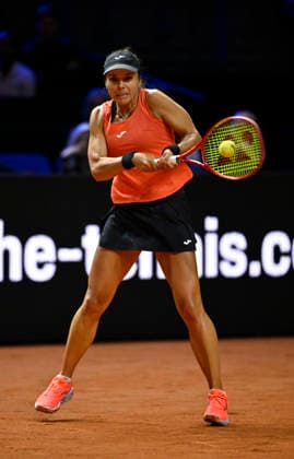 Viktoriya Tomova (BUL) Aktion Tennis Damen Porsche-Cup Porsche Tennis Grand Prix GP Stuttgart 2026 Porsche Arena 11-19.04.2026 DFL REGULATIONS PROHIBIT ANY USE OF PHOTOGRAPHS AS IMAGE SEQUENCES AND OR QUASI-VIDEO Tennis Damen Porsche-Cup Porsche Tennis Grand Prix GP Stuttgart 2026