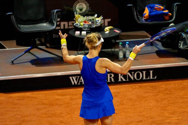 Laura Siegemund (GER) am Ball, GER, Laura Siegemund vs. Wiktorija Tomowa, Tennis, ATP, Tennis Herren Turnier, WTA, Tennis Damen 500, Porsche Tennis Grand-Prix, 13.04.2026, GER, Laura Siegemund vs. Wiktorija Tomowa, Tennis, ATP-Turnier, WTA 500, Porsche Tennis Grand-Prix, 13.04.2026, Stuttgart Copyright: xEibner-Pressefoto EdwardxCheungx EP_ECG