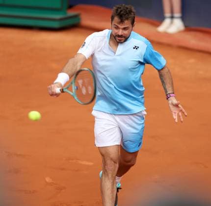 April 13, 2026, Sabadell, Barcelona, Spain: Barcelona Spain 13.04.2026 Stanislas Wawrinka (Switzerland) control the ball in the match between Cameron Norrie (England) and Stanislas Wawrinka (Switzerland) during the Day 3 of the Barcelona Open Banc Sabadell Godo on 13 April 2026 in Barcelona. Tennis 2026: Barcelona Open  - ZUMAu50_ 20260413_zsp_u50_037 Copyright: xXavixUrgelesx
