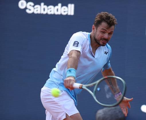 April 13, 2026, Sabadell, Barcelona, Spain: Barcelona Spain 13.04.2026 Stanislas Wawrinka (Switzerland) control the ball in the match between Cameron Norrie (England) and Stanislas Wawrinka (Switzerland) during the Day 3 of the Barcelona Open Banc Sabadell Godo on 13 April 2026 in Barcelona. Tennis 2026: Barcelona Open  - ZUMAu50_ 20260413_zsp_u50_049 Copyright: xXavixUrgelesx