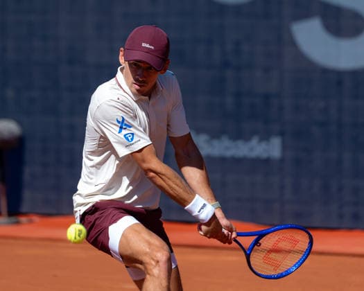 Barcelona Open Banc Sabadell - 73 Conde de Godo Trophy - R32 in Barcelona, Spain, 14, April, 2026. R32 of Barcelona Open Banc Sabadell match between Alex de Minaur (AUS) and Sebastian Ofner (AUT) in Reial Club de Tennis Barcelona, Barcelona, Spain, on April 14, 2026. Barcelona Reial Club de Tennis Barcelona Barcelona Spain