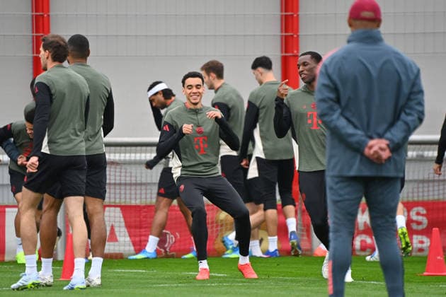 Jamal MUSIALA (Bayern Muenchen). Abschlusstraining am 14.04.2026 Fussball Champions League,Saison 2025 26, Viertelfinale FC Bayern-Muenchen -Real Madrid am 15.04.2026 A L L I A N Z A R E N A. Â