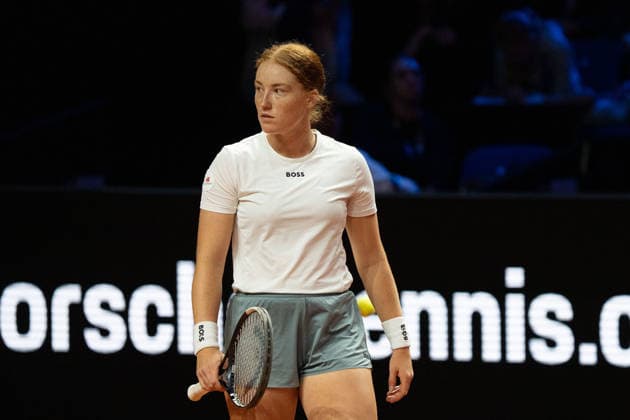 Ella Seidel (GER), GER, Elise Mertens vs. Ella Seidel, Tennis, ATP, Tennis Herren Turnier, WTA, Tennis Damen 500, Porsche Tennis Grand-Prix, 14.04.2026, GER, Elise Mertens vs. Ella Seidel, Tennis, ATP-Turnier, WTA 500, Porsche Tennis Grand-Prix, 14.04.2026, Stuttgart Copyright: xEibner-Pressefoto EdwardxCheungx EP_ECG