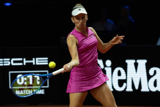 Elise Mertens (BEL), GER, Elise Mertens vs. Ella Seidel, Tennis, ATP, Tennis Herren Turnier, WTA, Tennis Damen 500, Porsche Tennis Grand-Prix, 14.04.2026, GER, Elise Mertens vs. Ella Seidel, Tennis, ATP-Turnier, WTA 500, Porsche Tennis Grand-Prix, 14.04.2026, Stuttgart Copyright: xEibner-Pressefoto EdwardxCheungx EP_ECG