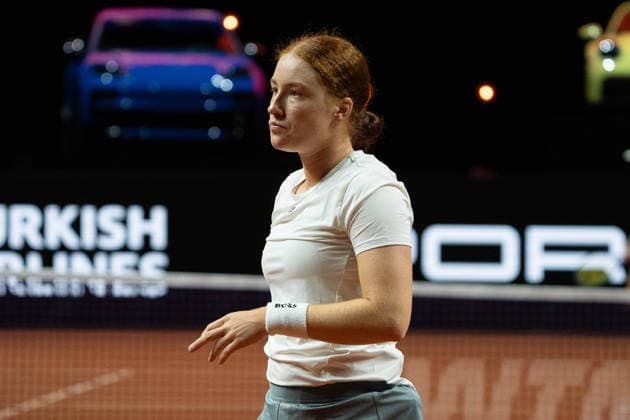Ella Seidel (GER), GER, Elise Mertens vs. Ella Seidel, Tennis, ATP, Tennis Herren Turnier, WTA, Tennis Damen 500, Porsche Tennis Grand-Prix, 14.04.2026, GER, Elise Mertens vs. Ella Seidel, Tennis, ATP-Turnier, WTA 500, Porsche Tennis Grand-Prix, 14.04.2026, Stuttgart Copyright: xEibner-Pressefoto EdwardxCheungx EP_ECG