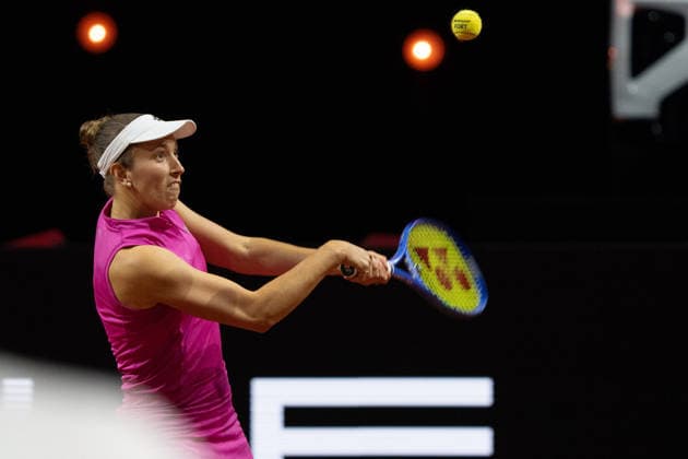 Elise Mertens (BEL), GER, Elise Mertens vs. Ella Seidel, Tennis, ATP, Tennis Herren Turnier, WTA, Tennis Damen 500, Porsche Tennis Grand-Prix, 14.04.2026, GER, Elise Mertens vs. Ella Seidel, Tennis, ATP-Turnier, WTA 500, Porsche Tennis Grand-Prix, 14.04.2026, Stuttgart Copyright: xEibner-Pressefoto EdwardxCheungx EP_ECG