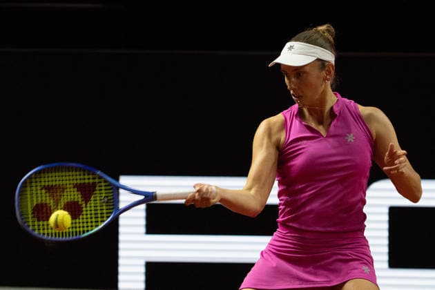 Elise Mertens (BEL), GER, Elise Mertens vs. Ella Seidel, Tennis, ATP, Tennis Herren Turnier, WTA, Tennis Damen 500, Porsche Tennis Grand-Prix, 14.04.2026, GER, Elise Mertens vs. Ella Seidel, Tennis, ATP-Turnier, WTA 500, Porsche Tennis Grand-Prix, 14.04.2026, Stuttgart Copyright: xEibner-Pressefoto EdwardxCheungx EP_ECG