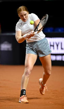 Ella Seidel (GER) Aktion Tennis Damen Porsche-Cup Porsche Tennis Grand Prix GP Stuttgart 2026 Porsche Arena 11-19.04.2026 DFL REGULATIONS PROHIBIT ANY USE OF PHOTOGRAPHS AS IMAGE SEQUENCES AND OR QUASI-VIDEO Tennis Damen Porsche-Cup Porsche Tennis Grand Prix GP Stuttgart 2026