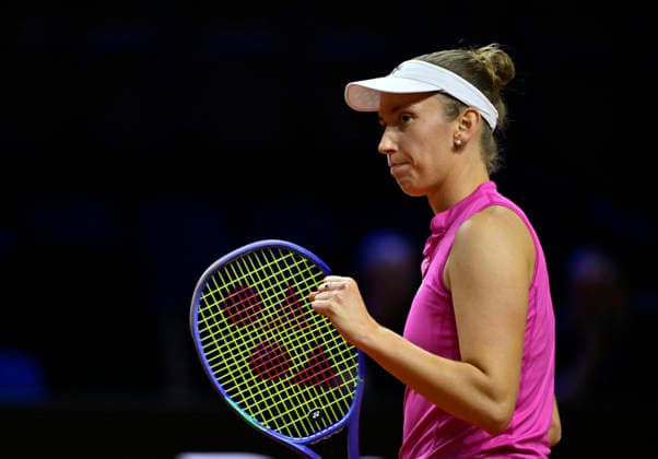 Elise Mertens (BEL) Jubel Freude Emotion Tennis Damen Porsche-Cup Porsche Tennis Grand Prix GP Stuttgart 2026 Porsche Arena 11-19.04.2026 DFL REGULATIONS PROHIBIT ANY USE OF PHOTOGRAPHS AS IMAGE SEQUENCES AND OR QUASI-VIDEO Tennis Damen Porsche-Cup Porsche Tennis Grand Prix GP Stuttgart 2026