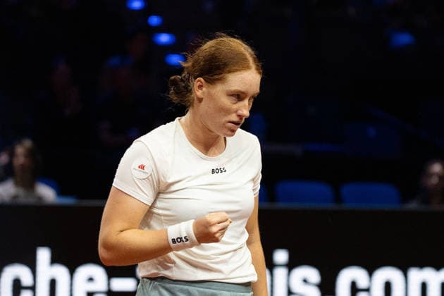 Ella Seidel (GER), Jubel, GER, Elise Mertens vs. Ella Seidel, Tennis, ATP, Tennis Herren Turnier, WTA, Tennis Damen 500, Porsche Tennis Grand-Prix, 14.04.2026, GER, Elise Mertens vs. Ella Seidel, Tennis, ATP-Turnier, WTA 500, Porsche Tennis Grand-Prix, 14.04.2026, Stuttgart Copyright: xEibner-Pressefoto EdwardxCheungx EP_ECG
