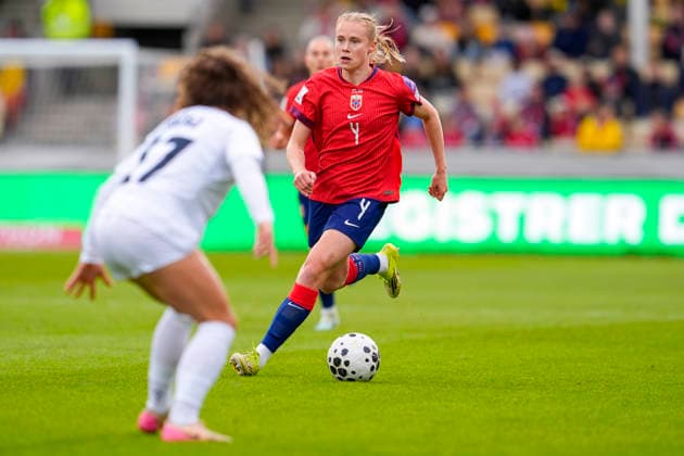 Women s international football match Norway Slovenia Lillestrom 20260414 The World Cup qualifying match in women s football between Norway and Slovenia at Arasen Stadium Photo Lise Aserud NTB Lillestrom Norway EDITORIAL USE ONLY RESTRICTED USE FOR BETTING COMPANIES  Copyright: xLisexAserudx xNTBx