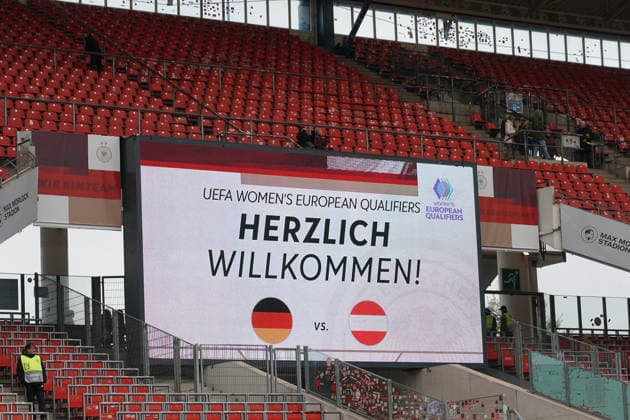Länderspiel Deutschland gegen Österreich - Nürnberg 14.04.2026: Deutschland vs. Österreich, Max-Morlock-Stadion, Womens WM Qualifikation