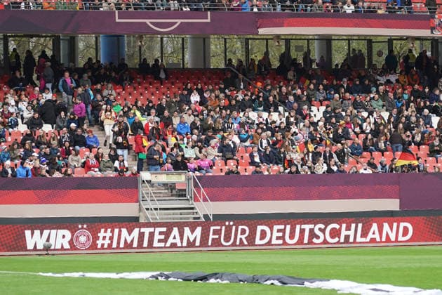 Fans in Nürnberg - Nürnberg 14.04.2026: Deutschland vs. Österreich, Max-Morlock-Stadion, Womens WM Qualifikation