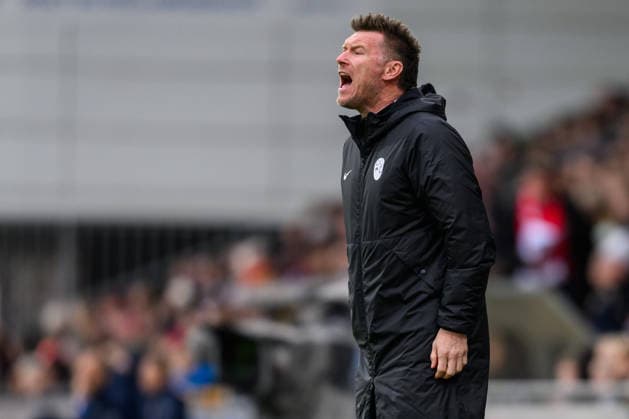 260414 Head coach Sasa Kolman of Slovenia during the FIFA Women s World Cup Qualifier football match between Norway and Slovenia on April 14, 2026 in Lillestrom. Photo: Marius Simensen BILDBYRAN COP 238 VG0919 bbeng fotball soccer football fotboll FIFA World Cup, WM, Weltmeisterschaft, Fussball qualifiers vm-kvalifisering kvinner vm kvalik landskamp dam norge norway slovenien slovenia Copyright: MARIUSxSIMENSEN BB260414BB393