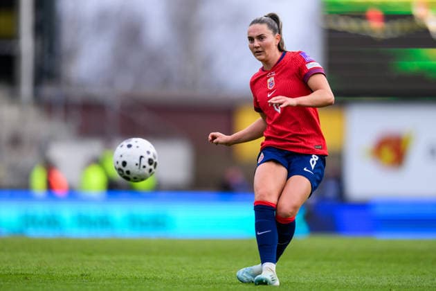 260414 Vilde Boe Risa of Norway during the FIFA Women s World Cup Qualifier football match between Norway and Slovenia on April 14, 2026 in Lillestrom. Photo: Marius Simensen BILDBYRAN COP 238 VG0919 bbeng fotball soccer football fotboll FIFA World Cup, WM, Weltmeisterschaft, Fussball qualifiers vm-kvalifisering kvinner vm kvalik landskamp dam norge norway slovenien slovenia Copyright: MARIUSxSIMENSEN BB260414BB394