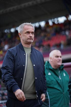 Christian Wück ( Head Coach Germany) beim Länderspiel zwischen Deutschland - Österreich am 14.04.2026 in Nürnberg. Nürnberg Max-Morlock-Stadion Bayern Deutschland