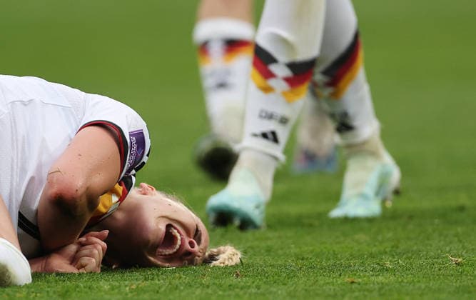 Giulia Gwinn , WM Frauen Qualifikation , Deutschland-Österreich , Fußball , Frauen , in den Max Morlock Stadion, in Nürnberg , Bayern , Deutschland. April 14 , 2026 . Photo by: Davide Elias IPA Photo Pressefoto DENL Copyright: xDavidexEliasx