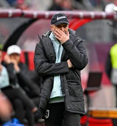 14.04.2026, WM-Qualifikation Europa, Frauen 2026, 3.Spieltag, Deutschland - Österreich, im Max-Morlock-Stadion Nürnberg, Trainer AlexanderÊSchriebl (Österreich)