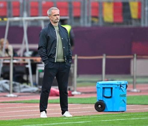 14.04.2026, WM-Qualifikation Europa, Frauen 2026, 3.Spieltag, Deutschland - Österreich, im Max-Morlock-Stadion Nürnberg, Trainer Christian Wück (Deutschland)