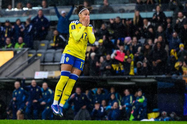 260414 Felicia Schröder of Sweden during the FIFA Women s World Cup Qualifier football match between Sweden and Denmark on April 14, 2026 in Gothenburg. Photo: Mathias Bergeld BILDBYRAN kod MB CS0928 fotboll football soccer fotball vm-kval kval fifa womens world cup qualifier qualifier sverige sweden danmark denmark dam bbeng women kvinner depp *** 260414 Felicia Schröder of Sweden during the FIFA Women s World Cup Qualifier football match between Sweden and Denmark on April 14, 2026 in Gothenburg Photo Mathias Bergeld BILDBYRAN code MB CS0928 fotboll football soccer fotball vm kval kval fifa womens world cup qualifier qualifier sverige sweden danmark denmark dam bbeng women kvinner depp  Copyright: MATHIASxBERGELD BB260414MB016