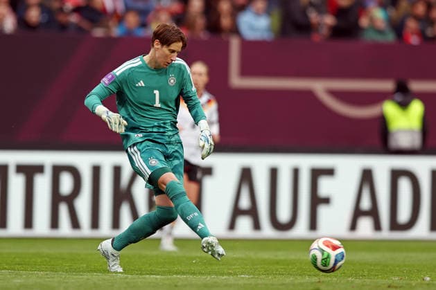 14.04.2026, xovx, Fußball Frauen WM-Qualifikation, Deutschland - Österreich Ann-Katrin Berger (Deutschland), Freisteller Nürnberg Max-Morlock-Stadion Bayern Deutschland (DE)