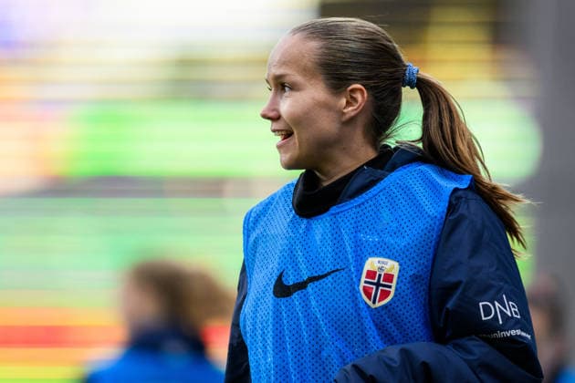 260414 Guro Reiten of Norway during the FIFA Women s World Cup Qualifier football match between Norway and Slovenia on April 14, 2026 in Lillestrom. Photo: Marius Simensen BILDBYRAN COP 238 VG0919 bbeng fotball soccer football fotboll FIFA World Cup, WM, Weltmeisterschaft, Fussball qualifiers vm-kvalifisering kvinner vm kvalik landskamp dam norge norway slovenien slovenia Copyright: MARIUSxSIMENSEN BB260414BB528