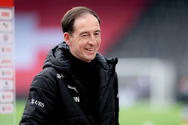 ZURICH, SWITZERLAND - APRIL 14: Rafel Navarro (Head Coach Switzerland) during the UEFA Womens European Qualifiers for 2027 FIFA Womens World Cup match between Switzerland and Turkey at Letzigrund Stadium on April 14, 2026 in Zurich Switzerland. Copyright: xPriscilaxBütlerx xSPPx Sportspressphoto_SPR129182