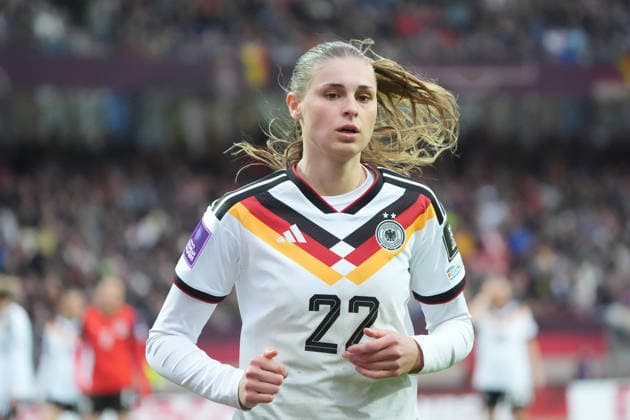 Jule Brand (Deutschland) - Nürnberg 14.04.2026: Deutschland vs. Österreich, Max-Morlock-Stadion, Womens WM Qualifikation
