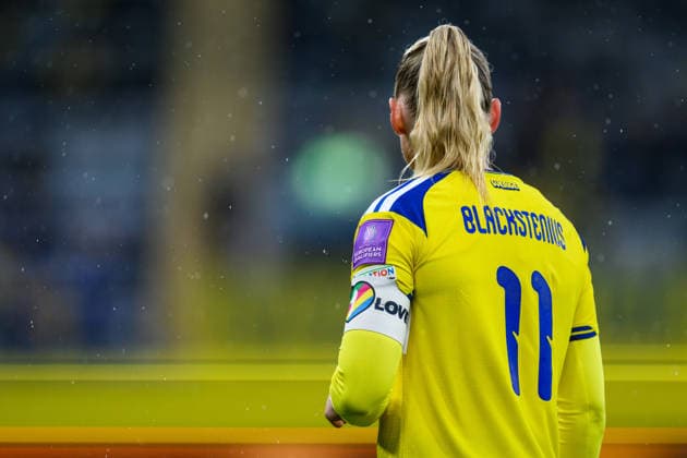 260414 Stina Blackstenius of Sweden during the FIFA Women s World Cup Qualifier football match between Sweden and Denmark on April 14, 2026 in Gothenburg. Photo: Mathias Bergeld BILDBYRAN kod MB CS0928 fotboll football soccer fotball vm-kval kval fifa womens world cup qualifier qualifier sverige sweden danmark denmark dam bbeng women kvinner Copyright: MATHIASxBERGELD BB260414MB028