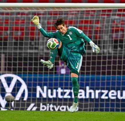 14.04.2026, WM-Qualifikation Europa, Frauen 2026, 3.Spieltag, Deutschland - Österreich, im Max-Morlock-Stadion Nürnberg, Torhüterin Ann-Katrin Berger (Deutschland) in aktion